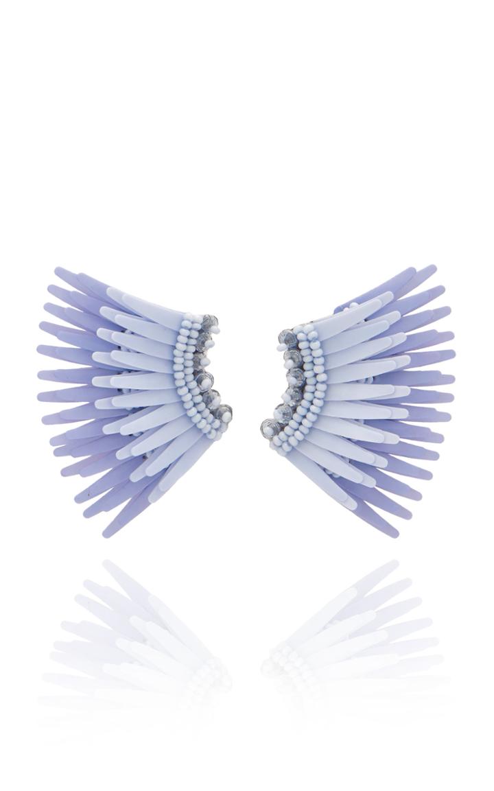 Mignonne Gavigan Mini Madeline Rhodium-plated And Beaded Earrings