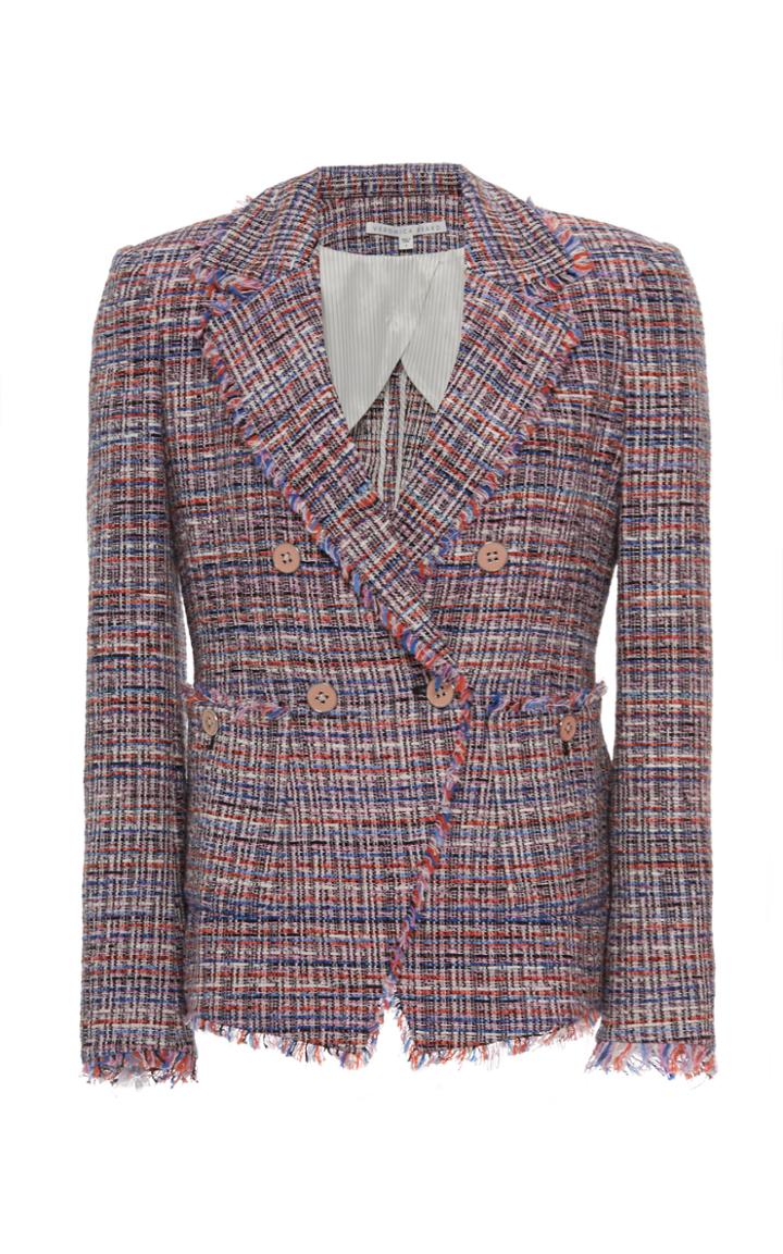 Veronica Beard Theron Double-breast Tweed Jacket