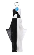 Moda Operandi Balmain Ring-detailed Halter Cutout Knit Jumpsuit Size: 34