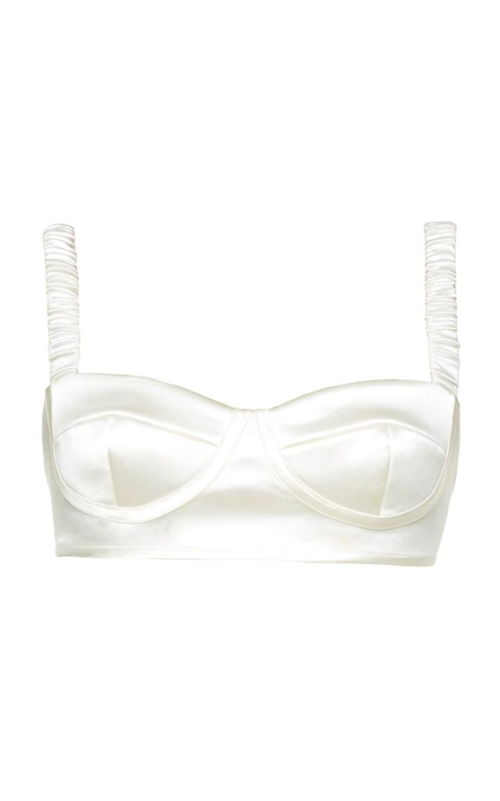 Moda Operandi Mach & Mach Satin Corset Top