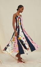 Moda Operandi Oscar De La Renta Square Neckline Cotton-blend Printed Dress