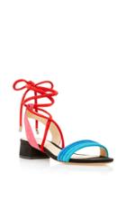 Alexandre Birman Aurora Lace-up Suede Sandals
