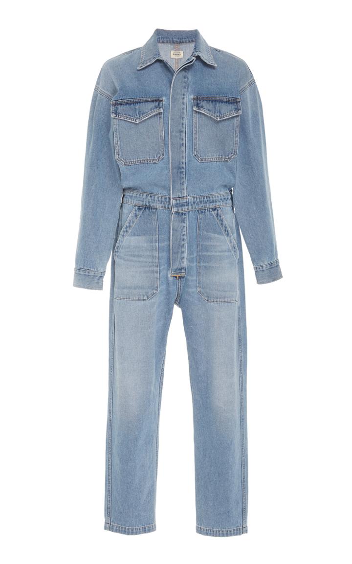 Citizens Of Humanity Marta Cropped Denim Jumpsuit