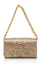 Nancy Gonzalez Metallic Python Bag With Chain