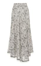 Moda Operandi Le Sirenuse Positano Vali Myers Livia Printed Cotton-voile Midi Skirt