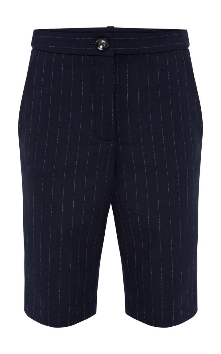 Anna Quan Rae Pinstripe Shorts