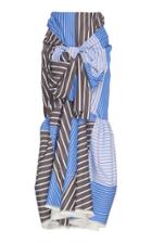 Marni Paneled Stripe Midi Skirt