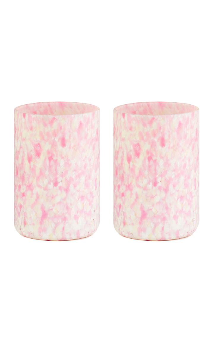 Moda Operandi Stories Of Italy Set Of Msm 2 Ivory & Pink Glasses