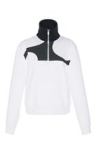 Courrges Half Zip Pullover Sweat Shirt