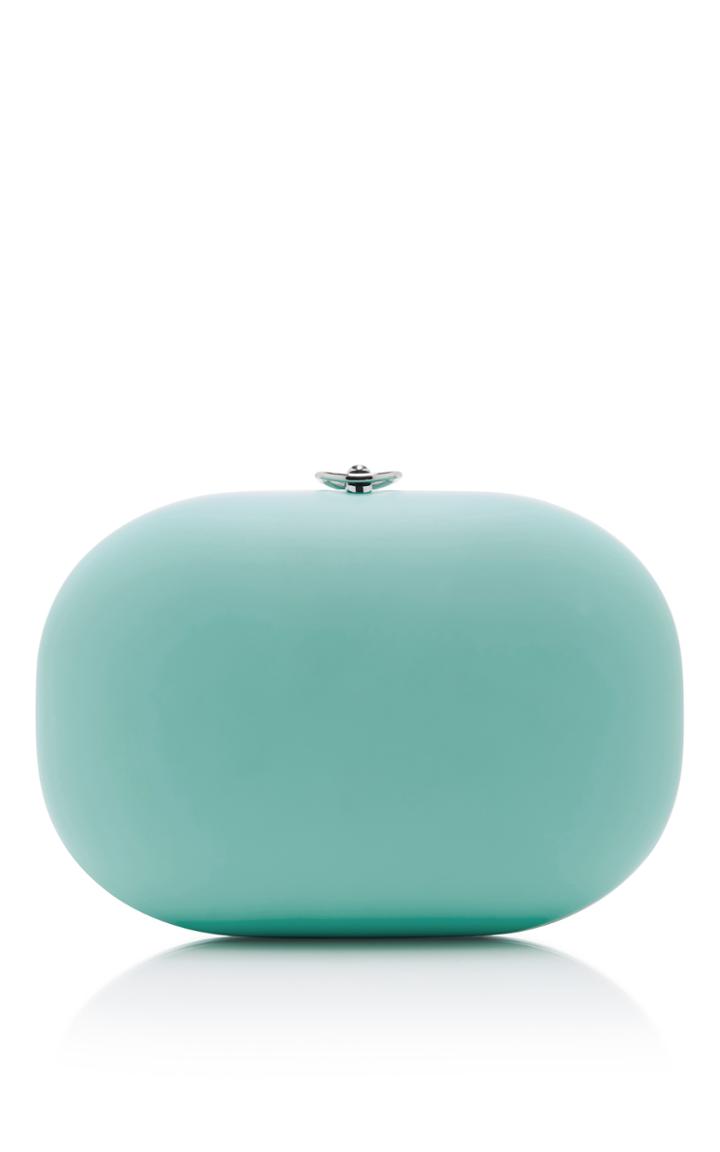 Jeffrey Levinson Robin's Egg Blue Stone Clutch