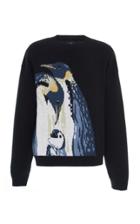 Alanui Penguins Intarsia-knit Wool-blend Sweater