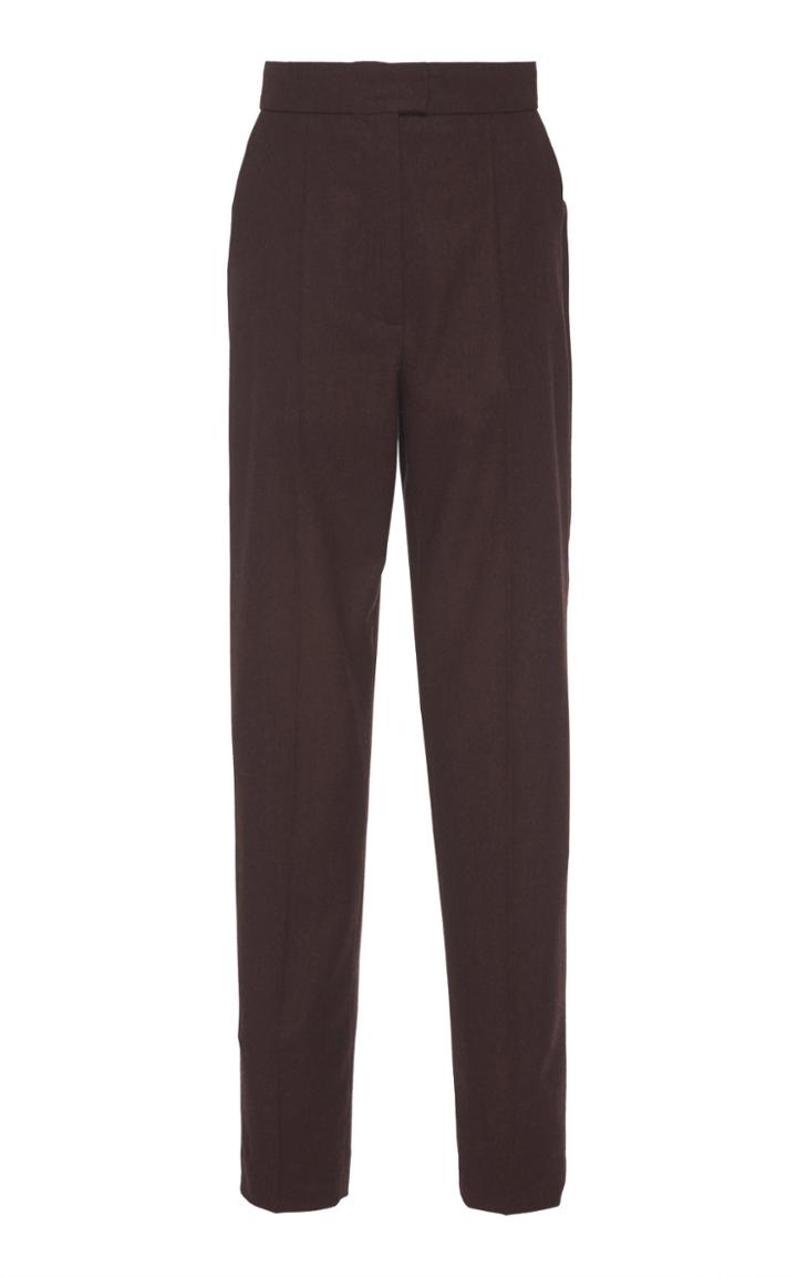 Martin Grant Cropped Virgin Wool Tweed Pants