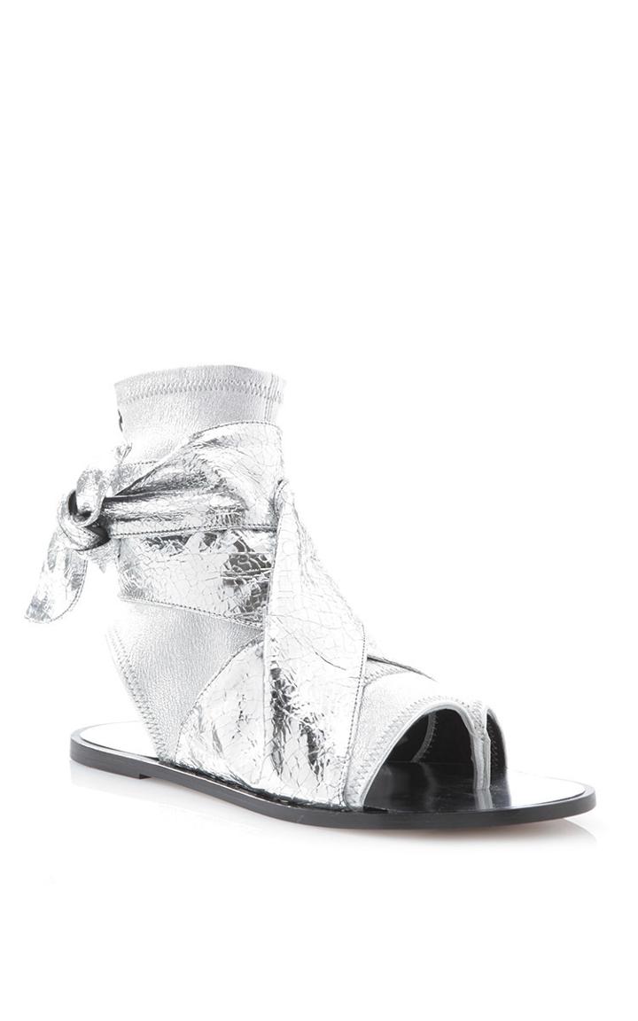 Isabel Marant Mosley Metallic Leather Sandal