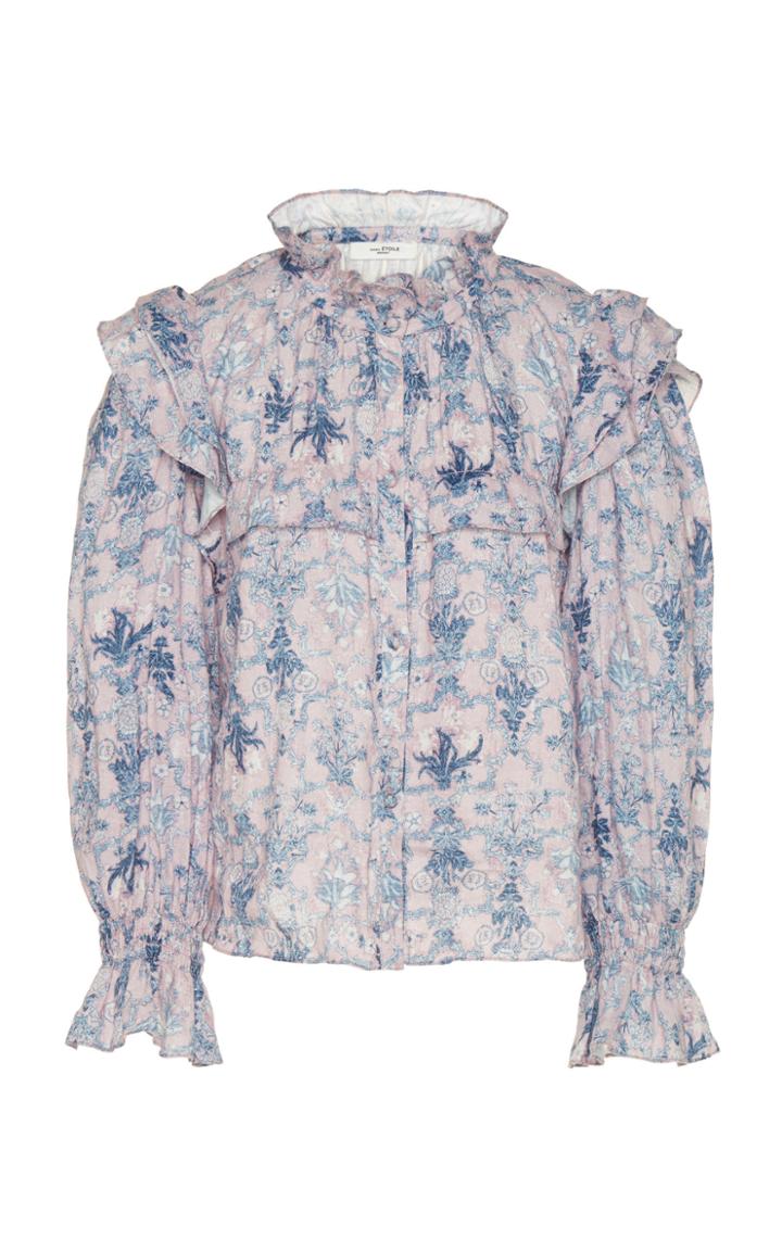 Isabel Marant Toile Tedy Printed Linen Top