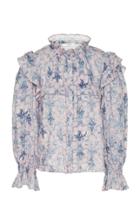 Isabel Marant Toile Tedy Printed Linen Top