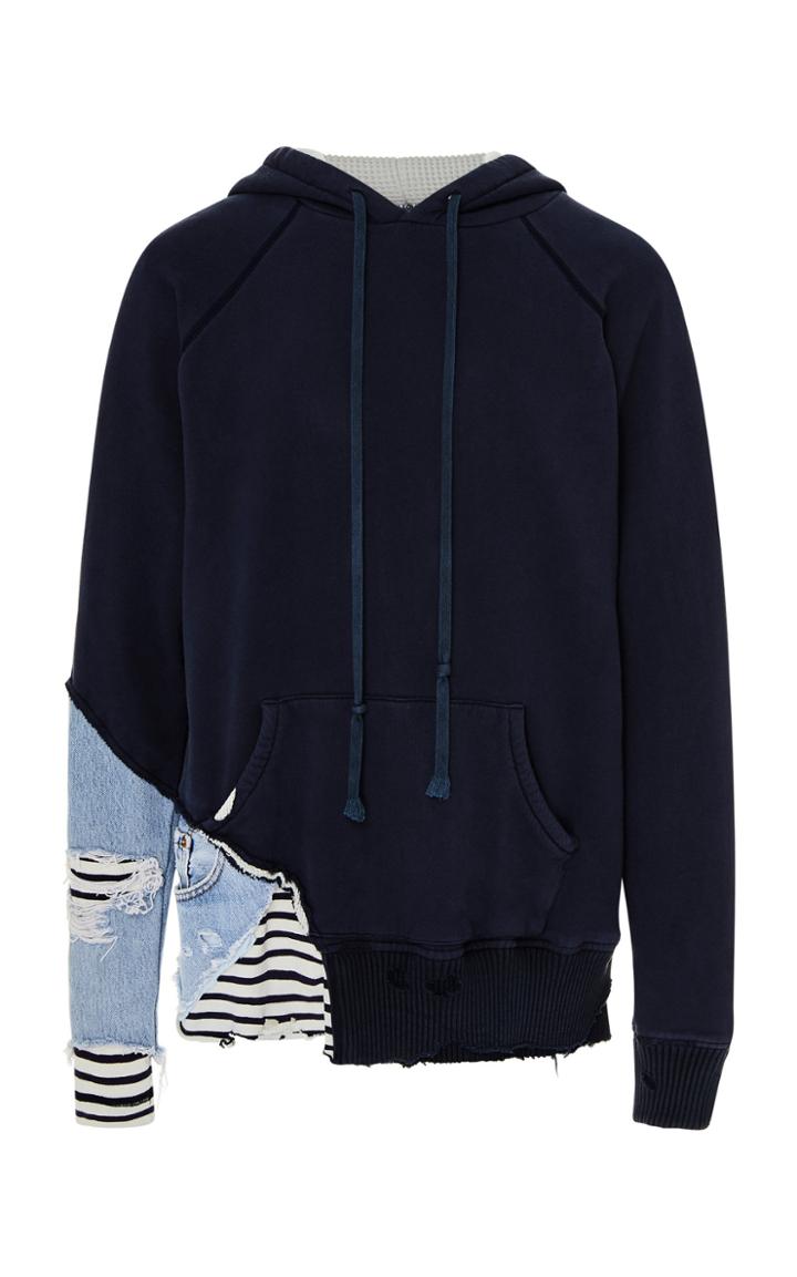Greg Lauren Cotton Fleece Hoodie