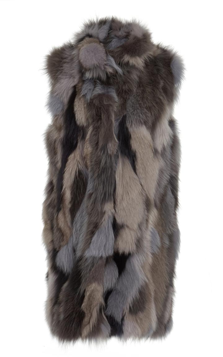 Pologeorgis The Lazarus Patchwork Fur Vest