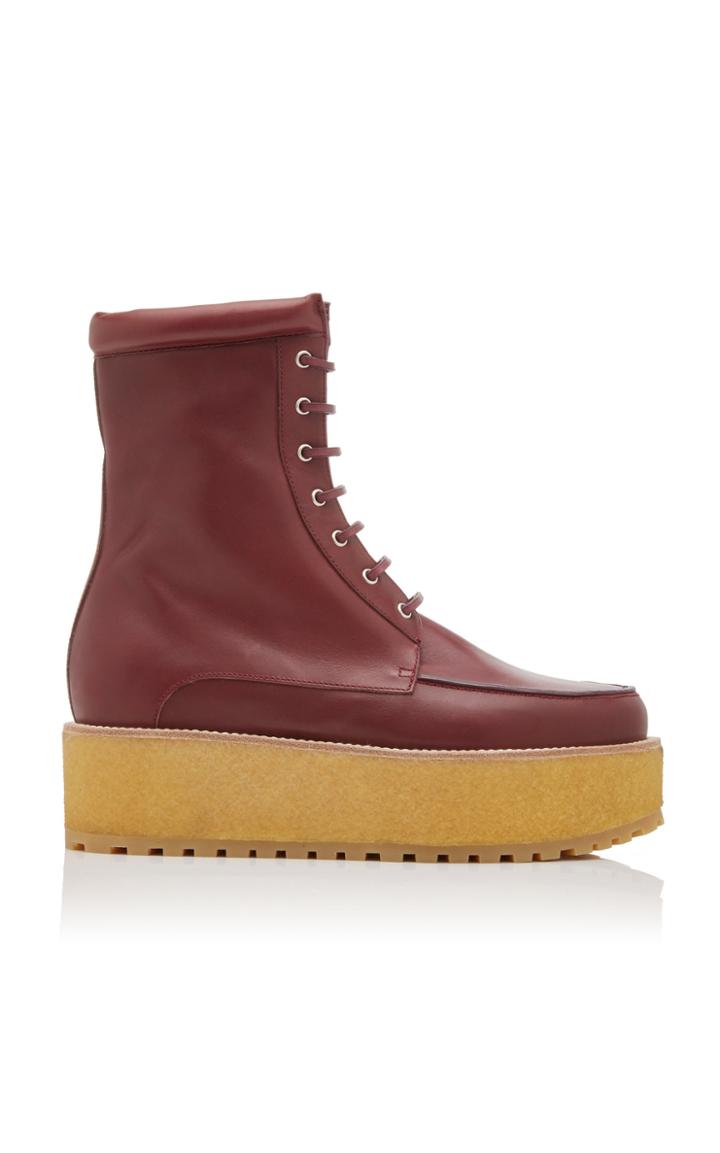Gabriela Hearst David Leather Platform Boots