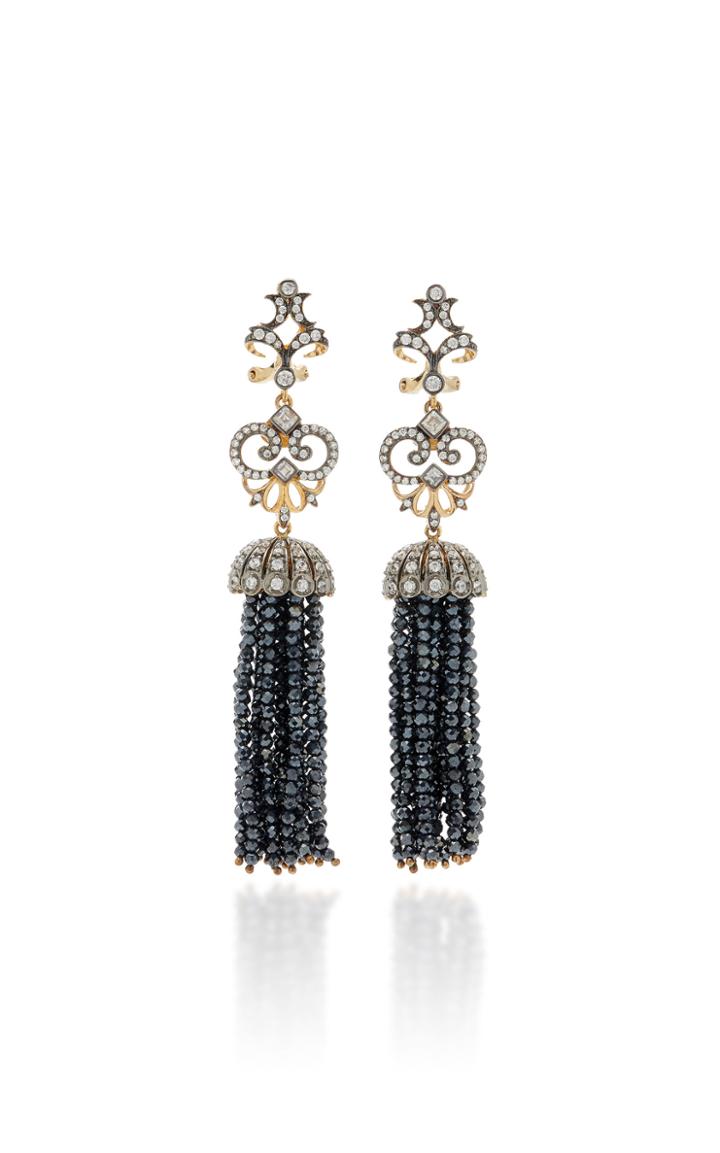 Anabela Chan Midnight 18k Black Gold Vermeil Onyx, Diamond Earrings
