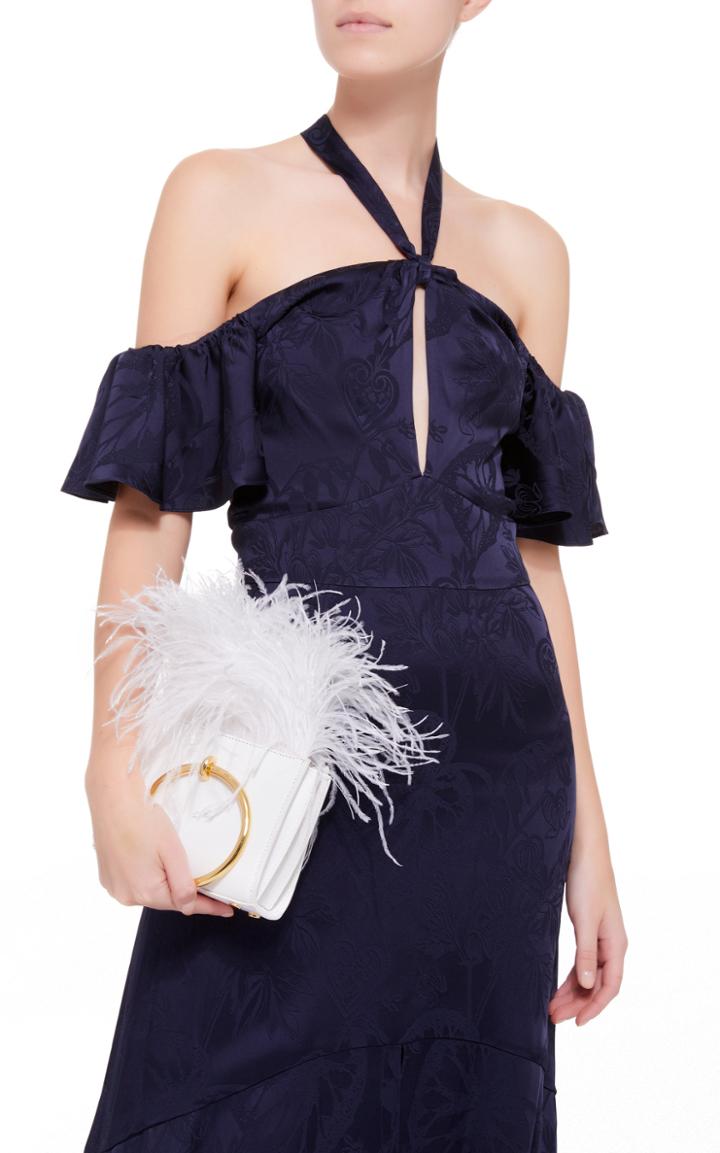 Marzook Mini Tote Bag With Feathers
