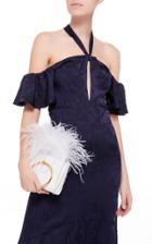 Marzook Mini Tote Bag With Feathers