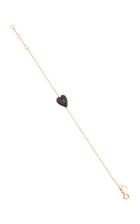 Ginette Ny Angle 18k Rose Gold Onyx Bracelet