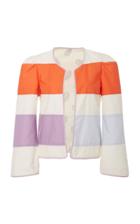 Alix Of Bohemia Sunset Striped Cotton Jacket
