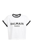 Moda Operandi Balmain Flocked-logo Cotton T-shirt