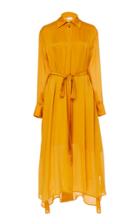 Arj Drea Oversized Silk Maxi Shirt Dress