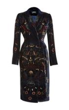 Alena Akhmadullina Mink Fur Trim Coat