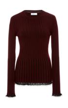 Rosetta Getty Blocked Rib Pullover