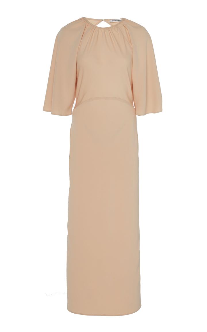 Georgia Alice Bestie Open-back Crepe De Chine Dress Size: 6