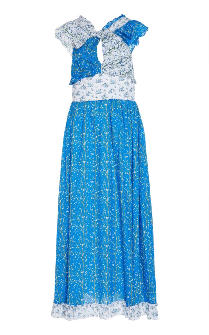 Gl Hrgel Floral Printed Ruffle Dress