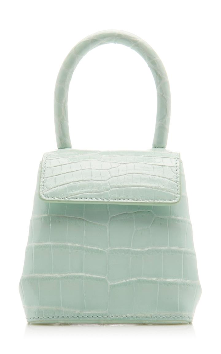 Moda Operandi Rubeus Milano Liza Mini Crocodile Top Handle Bag