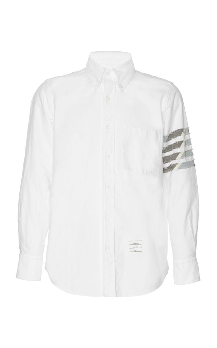 Thom Browne Straight Fit Button Down Shirt