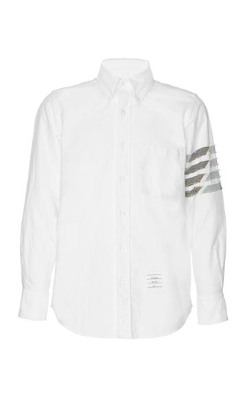 Thom Browne Straight Fit Button Down Shirt