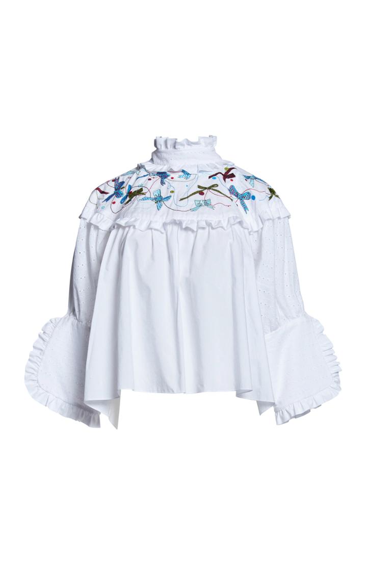 Romance Was Born Shepherdess Embroidery Blouse
