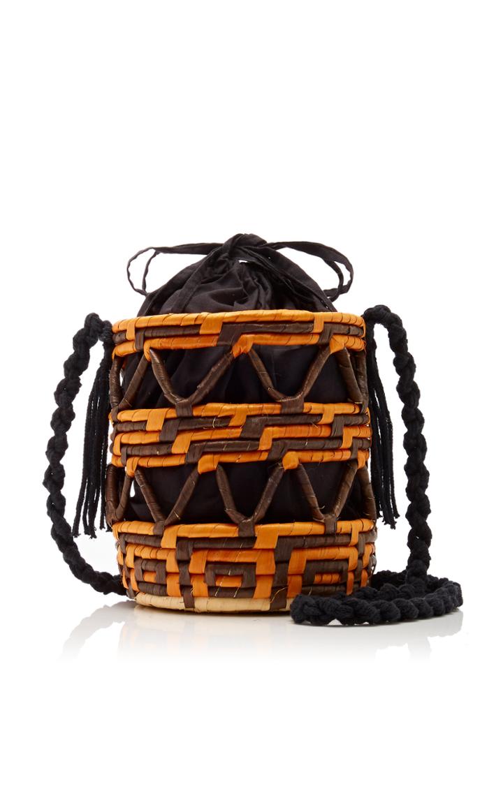 Nannacay Unuk Raffia Shoulder Bag