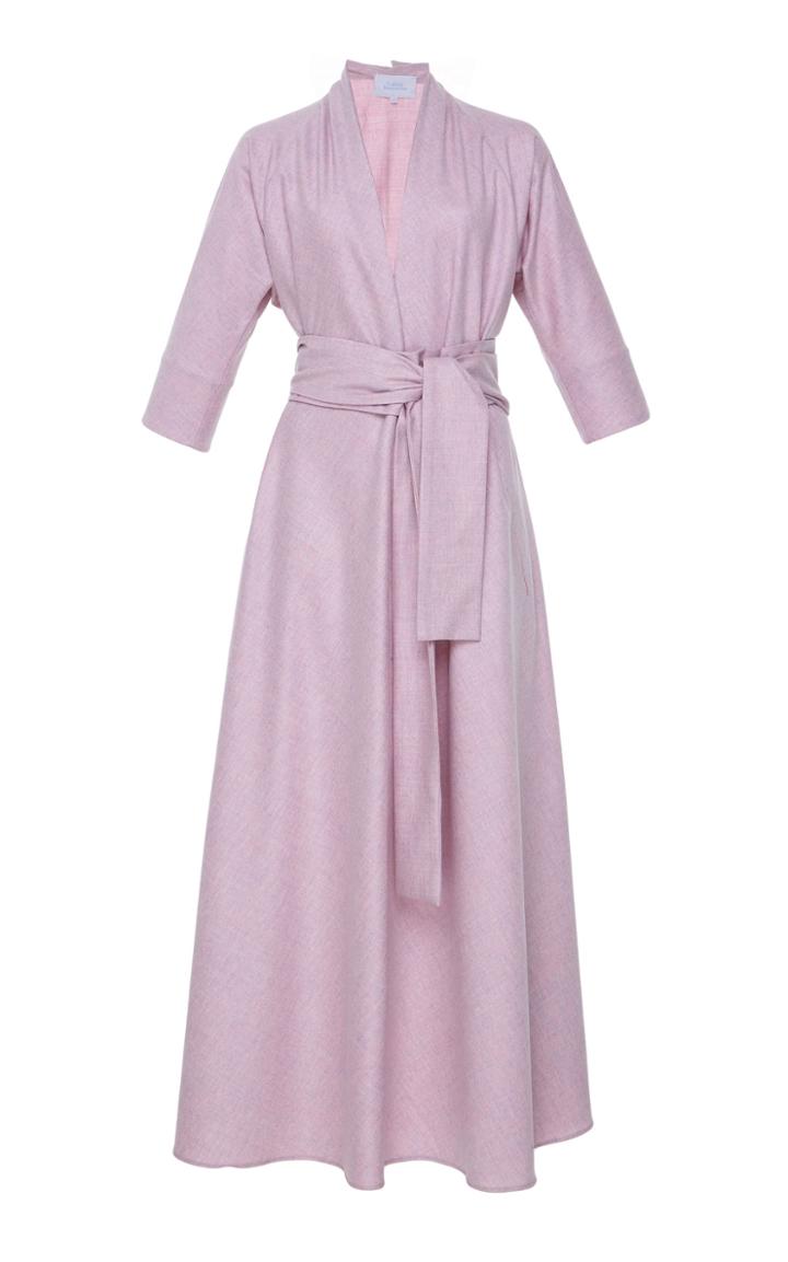 Luisa Beccaria Wrap Wool Dress