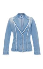 Blumarine Fringe Denim Jacket