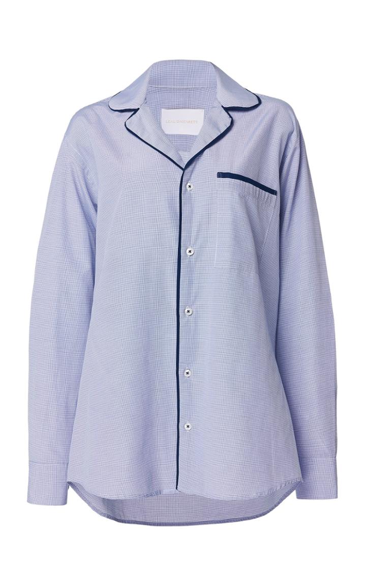 Leal Daccarett Pijama Cotton-poplin Button-up Shirt