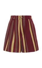 Moda Operandi Etro Striped Silk-blend Shorts Size: 38