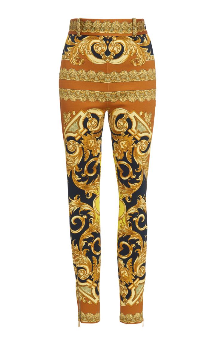 Versace Printed Knit Leggings