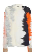 Jil Sander Intarsia-knit Cotton-blend Crewneck Sweater