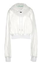 Off-white C/o Virgil Abloh Cropped Translucent Hoodie