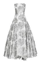 Maticevski Lumineux Strapless Metallic Gown