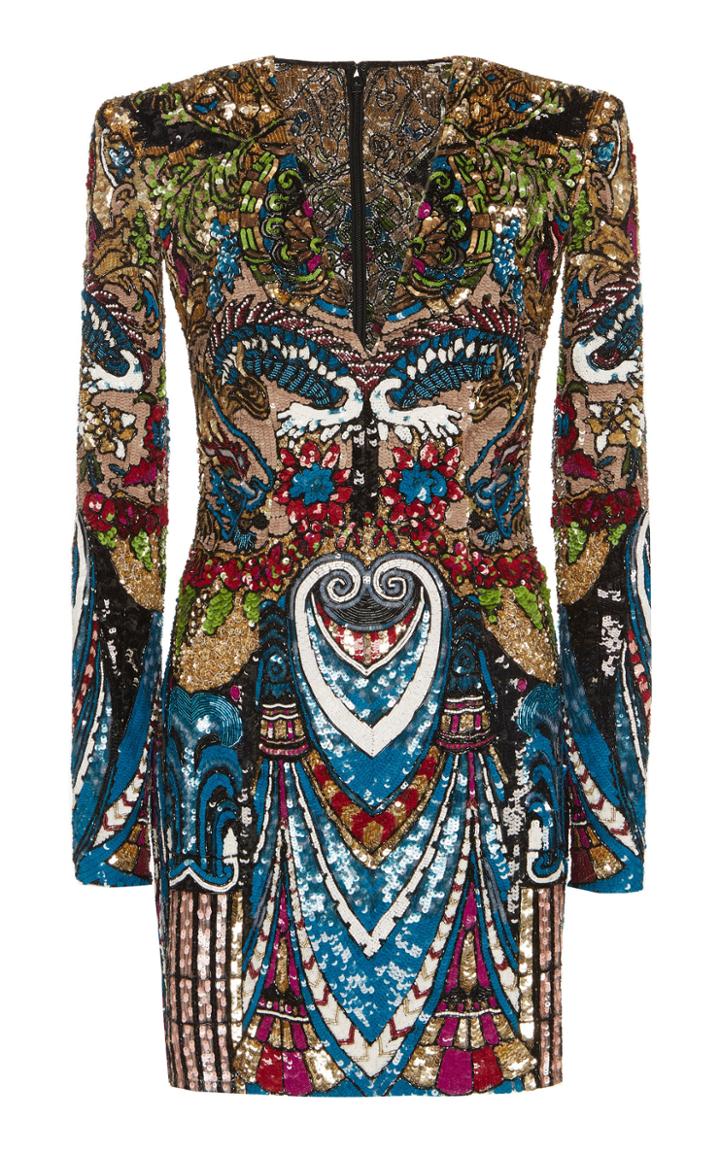Zuhair Murad Matsuri Tulle Slim Mini Dress