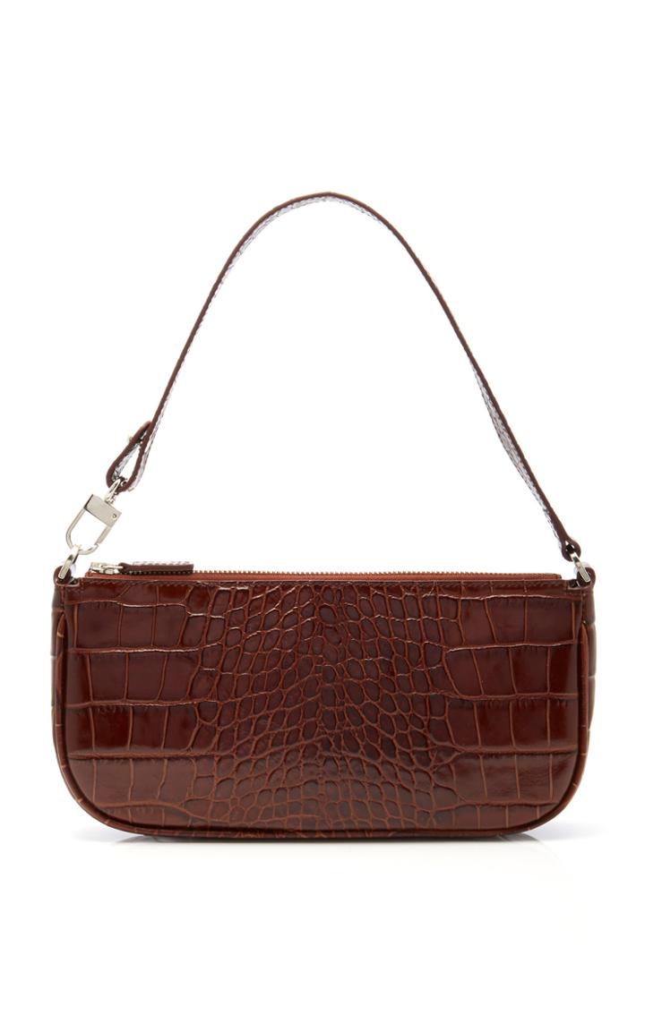 By Far Rachel Croc-effect Leather Shoulder Bag