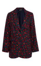 Cynthia Rowley Floral Printed Corduroy Jacket