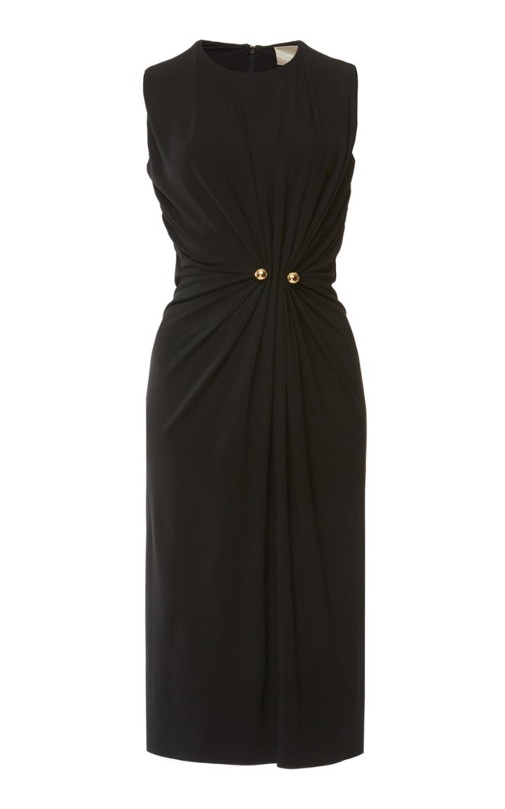 Elie Saab Sleeveless Draped Jersey Dress